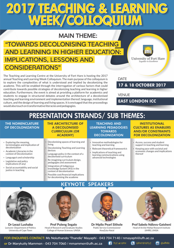 teaching and learning week call for abstracts | HELTASA