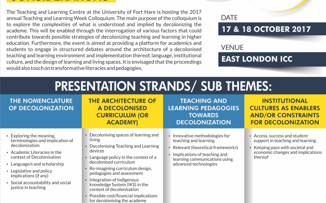 teaching and learning week call for abstracts | HELTASA